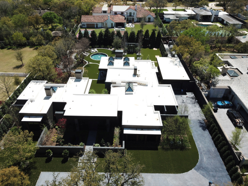 Completed roofing project in DFW